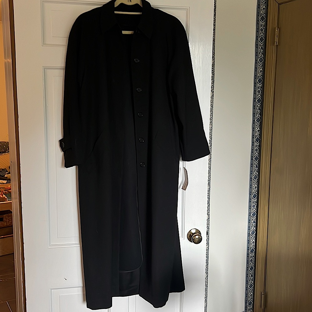 Doncaster full length wool trench coat